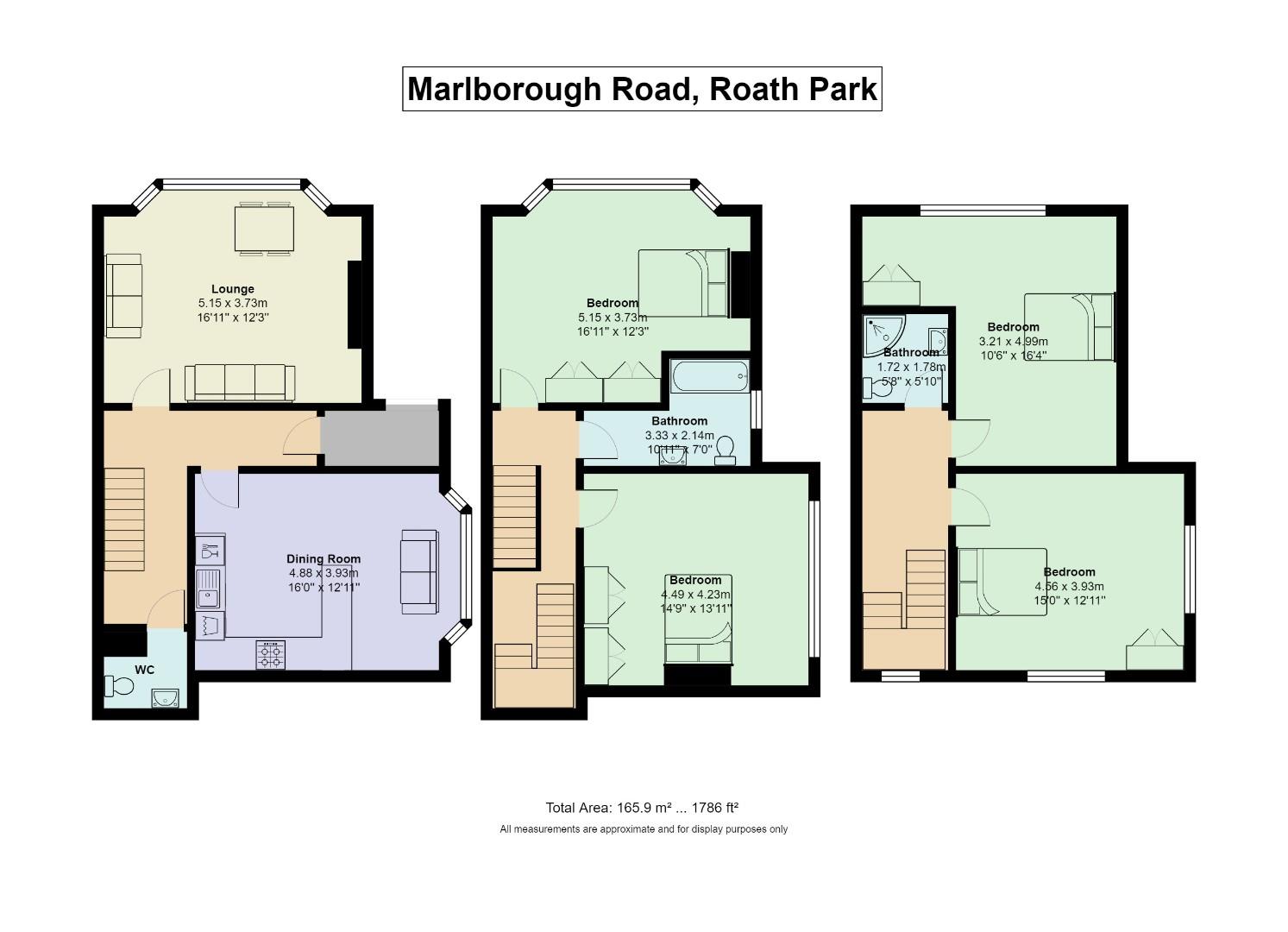 Floorplan for Marlborough Road, Roath